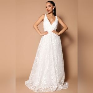 Brand new A-line lace wedding dress